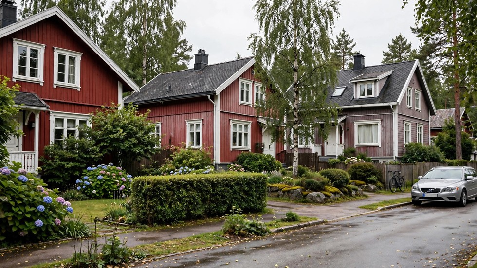 Bostadsmarknaden 2026: svenska bostadshus i ett lugnt bostadsområde