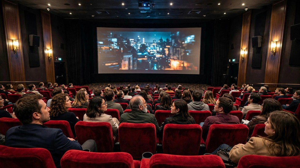 Svensk film 2026 – Biografsalong med publik under en svensk filmpremiär
